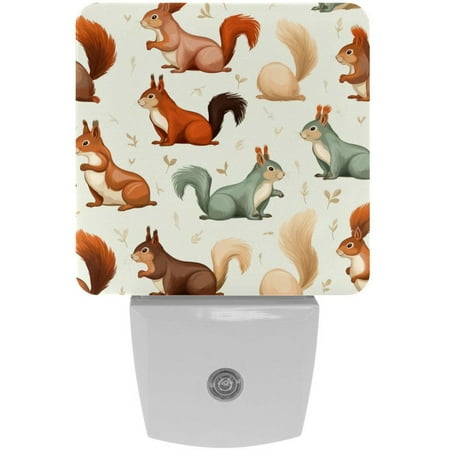

Squirrel LED Square Night Lights - Elegant and Energy Efficient Lighting Solutions for Every Room - for Bedrooms Bathrooms and Hallways