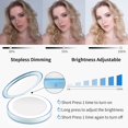 thumbnail image 2 of NEWDERMO LED Compact Mirror with Lights for Makeup(Flower), 2 of 7