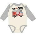 thumbnail image 3 of Inktastic I'm 1 Fire Truck 1st Birthday Boys or Girls Long Sleeve Baby Bodysuit, 3 of 5