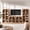 Jagger Camel 1A2I, variant on BELLEZE 6-Piece Modular TV Stand, Entertainment Center with Double-Arc Wood Door and Storage Hutch Cabinets, Classic Modern Media Console Table for Living Room Dining Room (Camel)