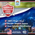thumbnail image 4 of Lake Effect Pools 21' x 48" Round Bermuda Galvanized Painted Steel Above Ground Swimming Pool, 4 of 8