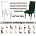 thumbnail image 5 of Chair Covers for Dining Chairs, High Stretch Removable Washable Chair Protector Cover Set of 6, Chair Slipcovers for Dining Room, Kitchen,Home Party,Wedding Ceremony(Hunter Green, 6PC), 5 of 6
