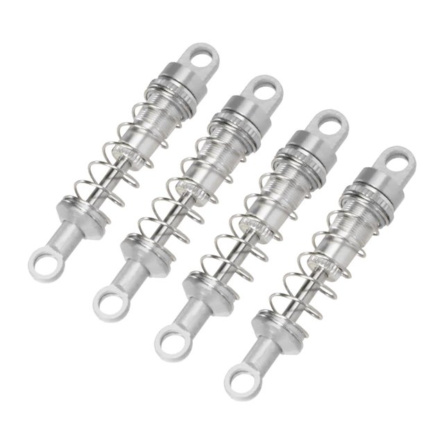 4 amortiguadores de aceite para coche RC, piezas de amortiguadores RC de 60 mm, resistentes a impactos, escala 1/12, para MN168, D90, MN82, MN98V2 y Plata