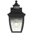 thumbnail image 4 of John Timberland Beaufort Vintage Outdoor Wall Light Fixtures Set of 2 Black Motion Sensor Dusk to Dawn 12" Clear Seedy Glass for Exterior, 4 of 8