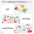 thumbnail image 4 of Dailycode Cotton Pajama Set Snug Fit Long Sleeve Top and Pants for 18M-8Y Flamingo Watermelon Pineapple Leaf, 4 of 7