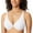 White, variant on Women's Front Closure Bras Seamless Plus Size Plunge Underwire Unlined Comfortable Bra