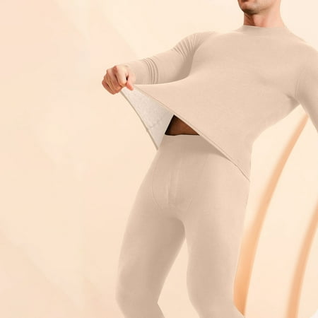 Pitauce Men s Silk Long Johns Thermal Underwear Soft Thermal Top and Bottom Set Cold Weather Base Layer