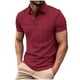 thumbnail image 1 of Mens Casual Manga Corta Botón Abajo Camisas, Nuevo Estilo Sólido Color Ventilar, Suelto Solapa Bolsillo Superior, 1 of 6