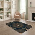 thumbnail image 2 of ODIKA Dining Symmetrical Under Center Repeating Dot Details for Dorm Room, Small Living Apartment, Stain Resistant Low Profile, 2 of 7