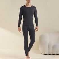 Chbgutlmr Long Johns Thermal Underwear for Men Long Sleeve Scoop Neck Shirts Ankle Length Leggings Casual Stretch Warm Set