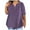 Purple, variant on Olyvenn Summer Cotton Plus Size Tops for Women Trendy Short Sleeve V Neck Loose Blouse Workout Basic Comfy T Shirts Tees Black XXL