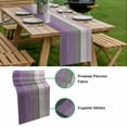 thumbnail image 5 of Purple Grey Wood Grain Table Runner - 70 Inch Long, Kitchen Dining Table Runner Dresser Scarves, Ombre Rustic Retro Wooden Plank Farmhouse Decor for Coffee Tables Wedding Party Banquet, 5 of 8