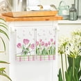 thumbnail image 4 of Tulip Buffalo Plaid Flowers Spring Kitchen Towels Dish Towels, 18x26 Inch Seasonal Floral Decoration Hand Towels Set of 2, 4 of 6