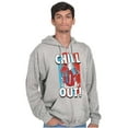 thumbnail image 5 of Officially Icee Logo Chill Out Zip Up Hoodie Men's Women's Brisco Brands S, 5 of 6