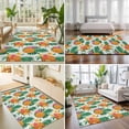 thumbnail image 4 of Area Rugs 5'x7', Summer Pineapple Carpet Runner Indoor Outdoor Rugs Home Decor Aesthetic, Tropical Fruit Flowers Palm Leaves Non Slip Mats Washable Accent Rug for Living Room Bedroom, 4 of 8