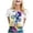 White, variant on Graphic Tees for Women T-Shirts Fashion Shirt for Women with Print Short Sleeve Loose Tee Top Casual Everyday Top Silver XXL