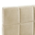 thumbnail image 3 of Beige Daybed/ Bed Upholstered Full Size - Modern Classic Look, Enhances Home, With Slats Kit Velvet Elegance, Fits Home , Support, 3 of 6