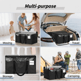 thumbnail image 6 of Homaryx 8 Pack Extra Large Heavy Duty Moving Bags, Black Storage Totes with Zippered Lids and Reinforced Handles for Clothes, Dorm and Moving, Black, 6 of 7