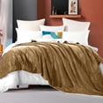 thumbnail image 2 of Elegant Comfort Soft, Reversible Sherpa Blanket, Flannel Fleece Throw for Couch and Bed, Warm and Plush Winter Blanket, Full, Taupe, 2 of 5