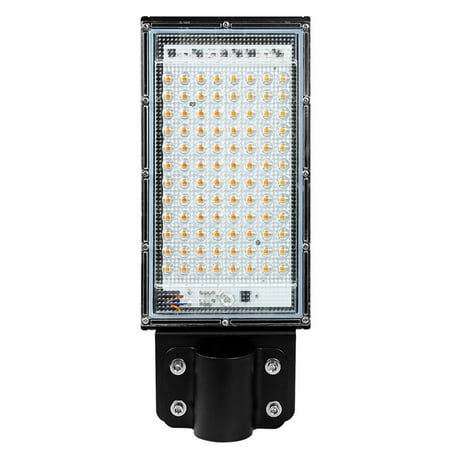 

AC180-240V 100W 96LEDs Street with Mounting Bracket Wire Connection Street Lamp IP65 Water-resistant Outdoor Secure LEDs Floodlight for Yard Garden Playground