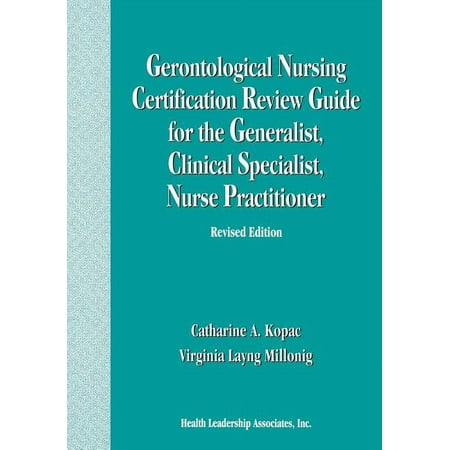 UPC: 9781878028150 | Gerontological Nursing Certification Review Guide for the Generalist  Clinical Specialist  Nurse Practitioner (Paperback)