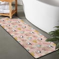 thumbnail image 2 of Pink Cow Checkered Pattern Bathroom Rugs Mat,Non Slip Microfiber Bathroom Rug,Rubber Backing,Soft Bathroom Mats for Bathroom Floor,Tub and Shower,47x17in(120x43cm), 2 of 5