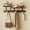 Brown, variant on Floating Shelves with Hooks,Coat Rack Shelf Wall Mounted,Wood Coat Rack,for Bedroom, Living Room, Bathroom, Kitchen, Picture Ledge,White