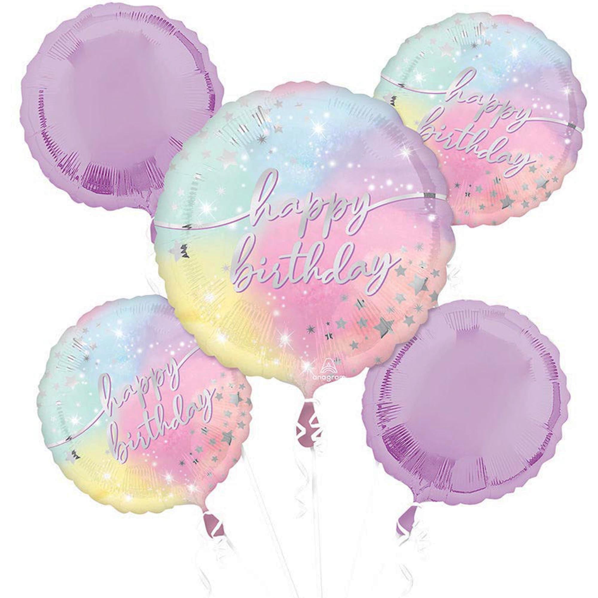 Luminous Birthday Anagram Balloon Bouquet Kit (5 piece) - Party Supplies Decorations