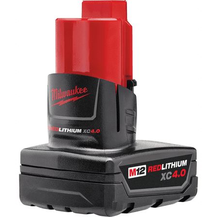 Milwaukee M12 Red Lithium 12V 4.0Ah Power Tool Battery for M12 Tools