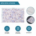 thumbnail image 6 of Purple Flowers Placemats Set of 8, Romantic Botanical Floral Plants Leaves Placemats for Dining Table, Place Mats for Kitchen Tabletop, Waterproof Wipeable Dining Table Mats Set, 6 of 9