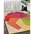 thumbnail image 2 of Ahgly Company Indoor Rectangle Patterned Macaroni and Cheese Yellow Area Rugs, 4' x 6', 2 of 6