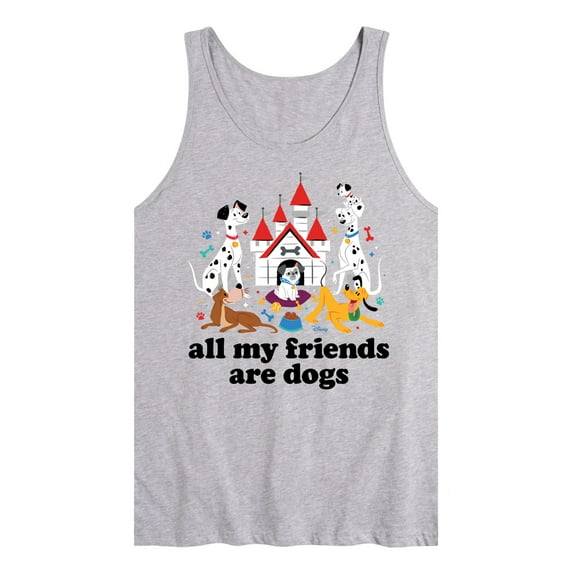 Disney Classics - Cats & Dogs - All My Friends Are Dogs - Men's Jersey Tank Top