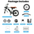 thumbnail image 4 of iSinwheel 1000W Motor Electric Bike,Off-Road Mountain E-Bike,36V 10.4Ah Battery,20" Fat Tires,65miles,Suspension for Outdoor Cycling Ebike, 4 of 8