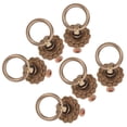 thumbnail image 1 of YSNOOWE 6Ud Pomos De En Forma De Flor Vintage Para Cajones Y Gabinetes Con Agarre Cómodo Café, 1 of 6