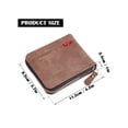 thumbnail image 3 of Spencer Bifold Leather Wallet For Men with 2 ID Window, Mens Bifold Wallet Extra Capacity Travel Wallet Zipper Purse with Multiple Slots, Brown, 3 of 9