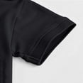 thumbnail image 6 of Eltusu Boys Polo Shirts, Short Sleeve Solid Color Two Pieces Pullover Collar Shirts Black Size 6-7 T, 6 of 7
