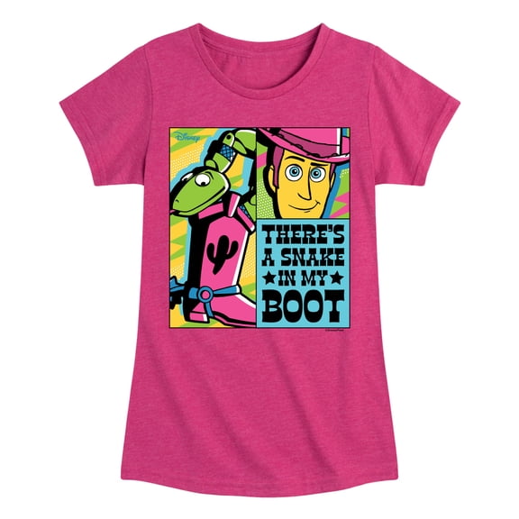 Toy Story - Snake In My Boot Girls' Fitted Short Sleeve Graphic T-Shirt