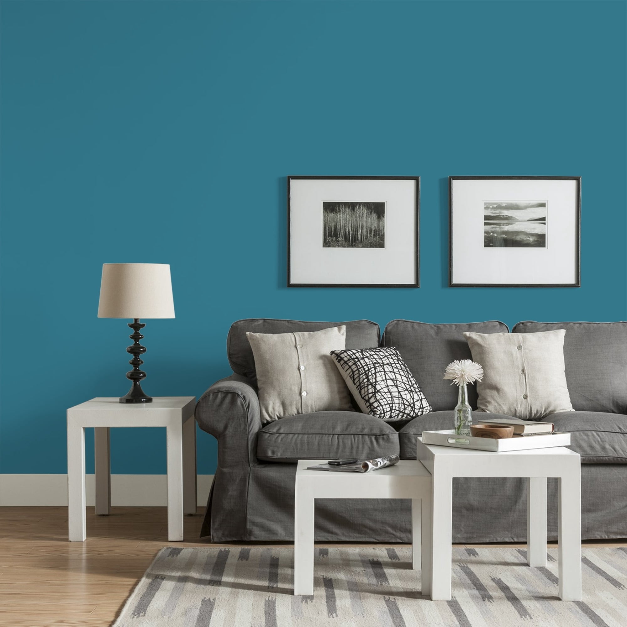 Glidden One Coat Adventure / Blue Eggshell Interior Paint with Primer, 1 Gallon