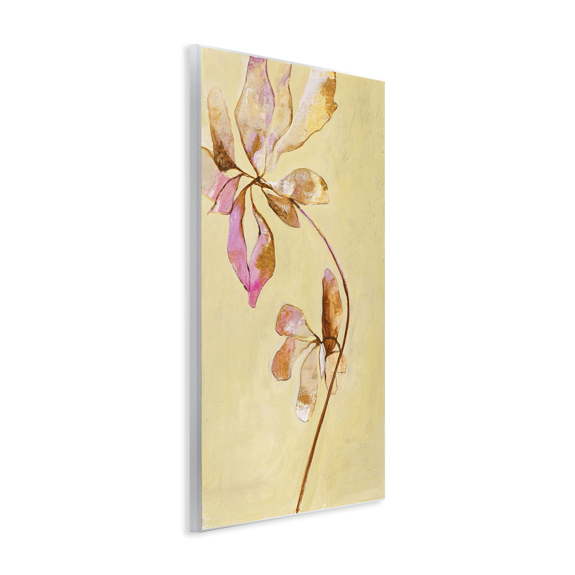 Stupell Industries Rustic Petals Impression Botanical & Floral Painting Unframed Art Print Wall Art, 10 x 15