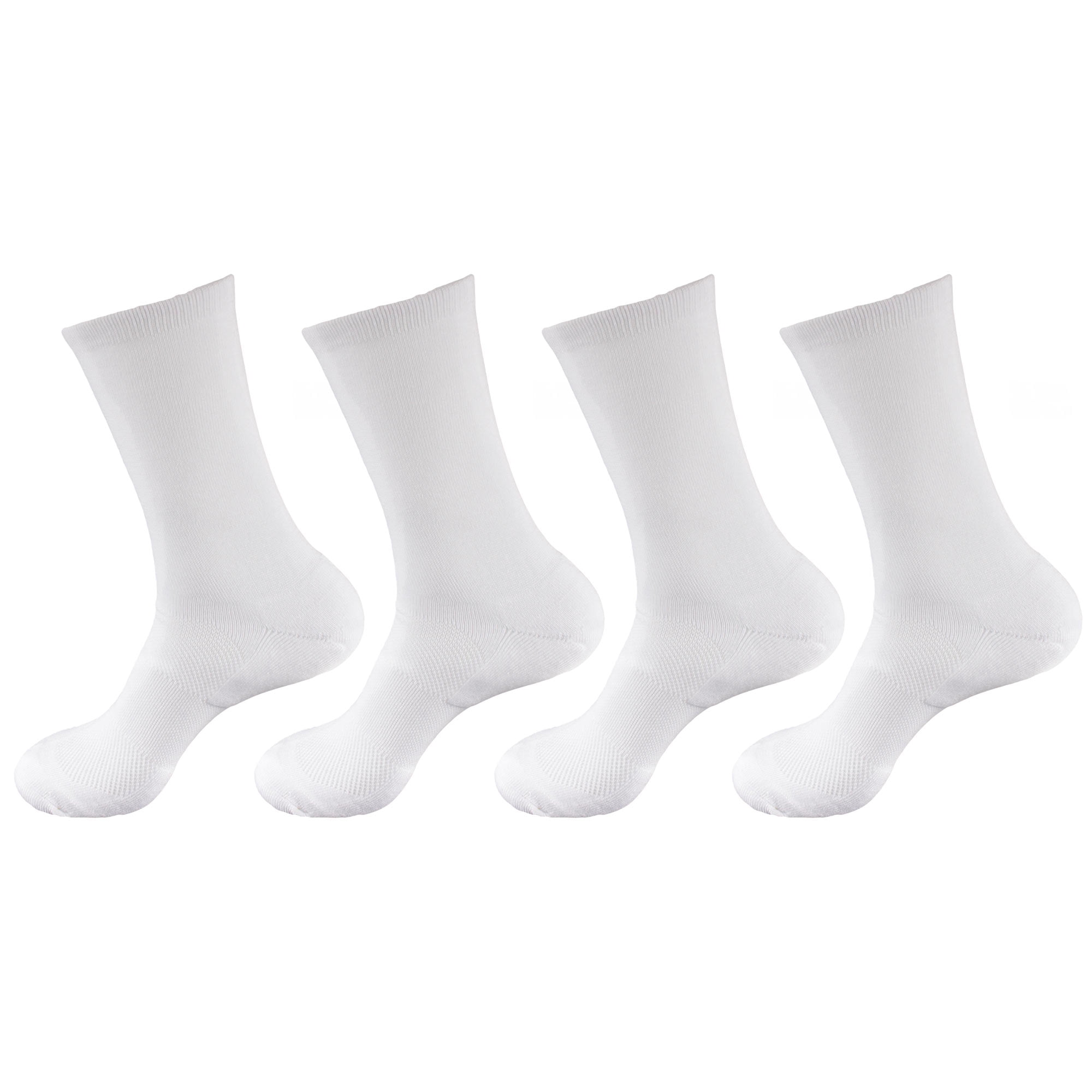 Mens Rayon from Bamboo Fiber Ultra Breathable Wicking Supported Toe and Heel Crew Socks