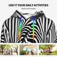thumbnail image 6 of KLL Optical Zebra Illusion for Womens Pullover Hoodie with Pocket Hooded Long Sleeve Shirts Sweatshirt for Women-Medium, 6 of 7