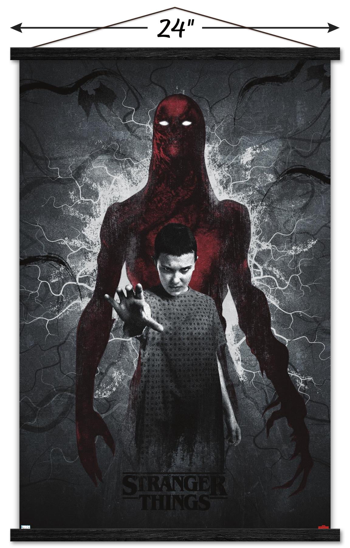 Netflix Stranger Things: Season 4 - Vecna and Eleven Wall Poster with Magnetic Frame, 22.375" x 34"
