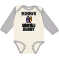thumbnail image 3 of Inktastic Mommy Surfing Buddy Surfboard Boys or Girls Long Sleeve Baby Bodysuit, 3 of 5