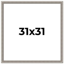 31x31 Frame Grey Real Wood Picture Frame Width 1.25 inches | Interior Frame Depth 0.5 inches | Hans