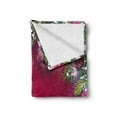thumbnail image 2 of Christmas Soft Flannel Fleece Throw Blanket, Traditional Composition with Fir Branches Vivid Balls Snowflakes, Cozy Plush for Indoor and Outdoor Use, 70" x 90", Magenta Green White, by Ambesonne, 2 of 6