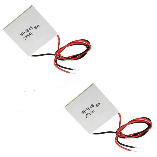 2 Piezas 40X40Mm Generador de EnergíA TermoeléCtrica SP1848-27145 Peltier TEG MóDulo
