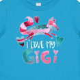 thumbnail image 4 of Inktastic I Love My Gigi Pink and Blue Fox with Hearts Boys or Girls Baby T-Shirt, 4 of 5