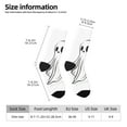 thumbnail image 2 of Picia Cute Ghost Simple Drawing Print Athletic Socks for Men & Women – Cushioned Moisture-Wicking Crew Socks for Sports, Running, and Training, Soft & Breathable Size 5-11, 2 of 6