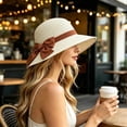 thumbnail image 2 of Womens Beach Sun Straw Hat UV UPF 80+ Travel Foldable Brim Summer UV Hat, 2 of 10