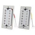 thumbnail image 2 of 2 Pieces Electric Guitar Neck and Bridge Pickup Double Coil Pickup Parts Musical, 2 of 8